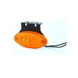 FEU SIDE-MAKER ORANGE LED + ÉQUERRE 12/24 V - CABLÉ 200 MM